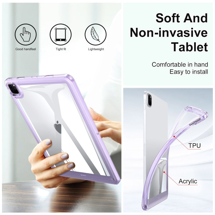 For iPad Air 11 2025 / 2024 Transparent Acrylic Tablet Case(Pink) - iPad Air 11 2025 / 2024 Cases by PMC TechLife | Online Shopping South Africa | PMC TechLife | Buy Now Pay Later Mobicred