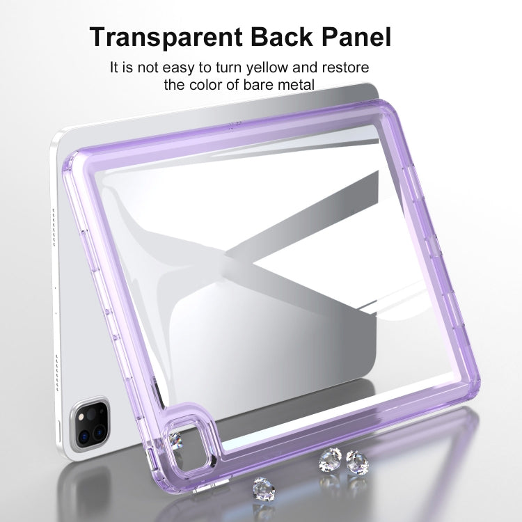 For iPad Air 11 2025 / 2024 Transparent Acrylic Tablet Case(Dark Purple) - iPad Air 11 2025 / 2024 Cases by PMC TechLife | Online Shopping South Africa | PMC TechLife | Buy Now Pay Later Mobicred