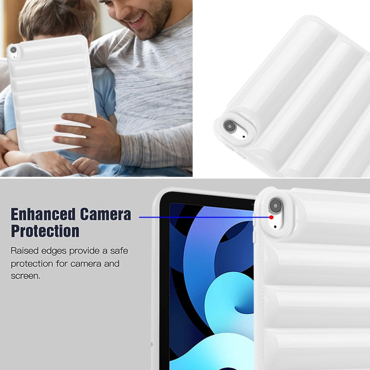 For iPad Air 11 2024 Eiderdown Cushion Shockproof Tablet Case(White) - iPad Air 11 2024 Cases by PMC TechLife | Online Shopping South Africa | PMC TechLife | Buy Now Pay Later Mobicred