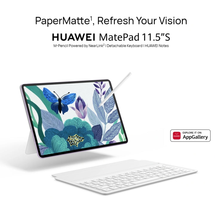 HUAWEI MatePad 11.5S PaperMatte Edition WIFI, 8GB+256GB, HarmonyOS 4.2 Hisilicon Kirin 9000WL, Not Support Google Play(Purple) - free shipping - PMC TechLife - Order now!