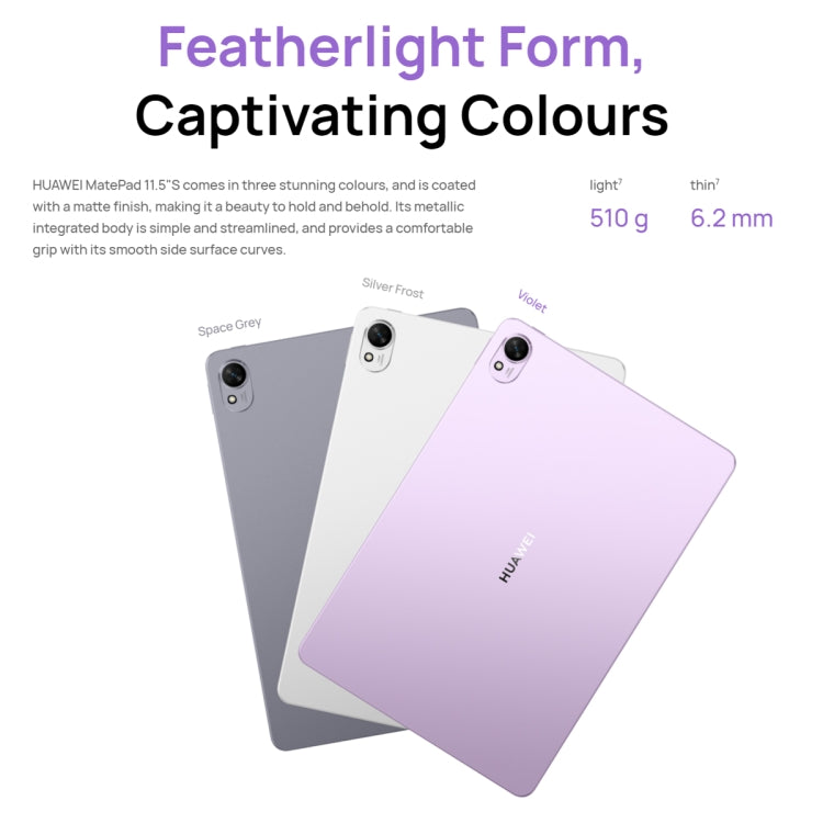 HUAWEI MatePad 11.5S PaperMatte Edition WIFI, 8GB+256GB, HarmonyOS 4.2 Hisilicon Kirin 9000WL, Not Support Google Play(Blue) - free shipping - PMC TechLife - Order now!