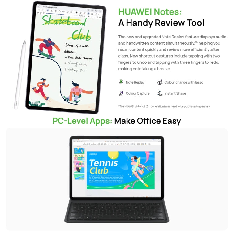 HUAWEI MatePad 11.5S PaperMatte Edition WIFI, 8GB+256GB, HarmonyOS 4.2 Hisilicon Kirin 9000WL, Not Support Google Play(Blue) - free shipping - PMC TechLife - Order now!