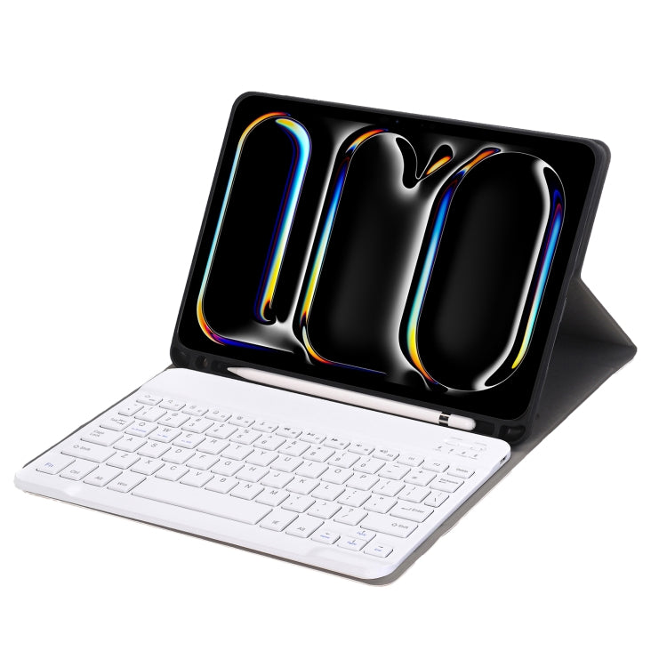 For iPad Pro 11 2024 A13B Lambskin Texture Bluetooth Touch Keyboard Leather Tablet Case with Pen Slot(Gold) - For iPad Pro by PMC TechLife | Online Shopping South Africa | PMC TechLife | Buy Now Pay Later Mobicred