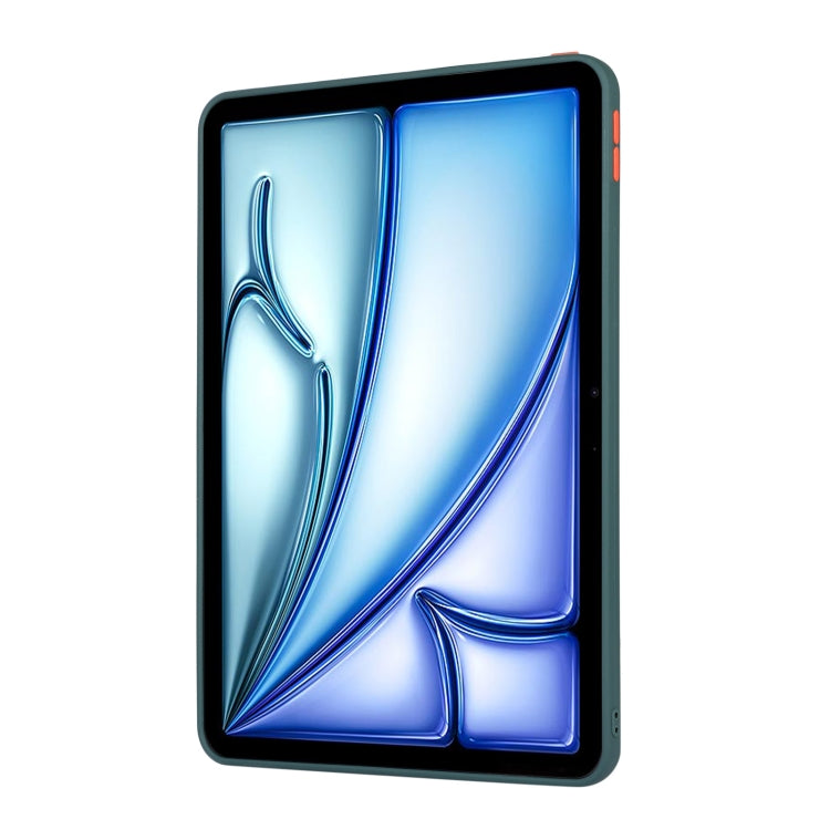 For iPad Air 11 2025 / 2024 Skin Feel 2 in 1 PC Hybrid TPU Tablet Case(Green) - iPad Air 11 2025 / 2024 Cases by PMC TechLife | Online Shopping South Africa | PMC TechLife | Buy Now Pay Later Mobicred