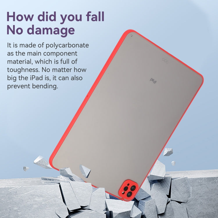 For iPad Pro 13 2024 Skin Feel 2 in 1 PC Hybrid TPU Tablet Case(Red) - iPad Pro 13 2024 Cases by PMC TechLife | Online Shopping South Africa | PMC TechLife | Buy Now Pay Later Mobicred