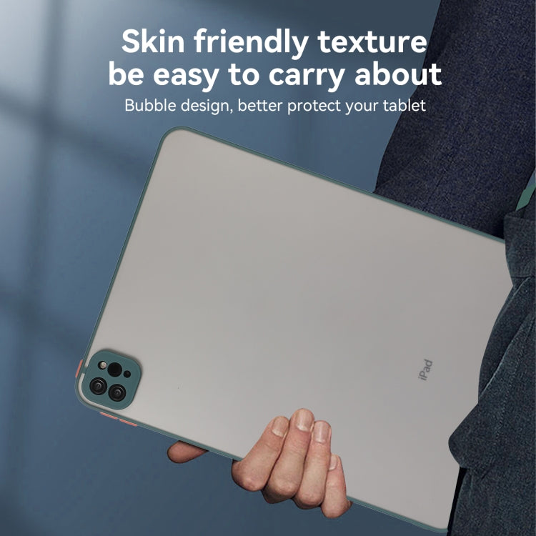 For iPad Pro 13 2024 Skin Feel 2 in 1 PC Hybrid TPU Tablet Case(Green) - iPad Pro 13 2024 Cases by PMC TechLife | Online Shopping South Africa | PMC TechLife | Buy Now Pay Later Mobicred