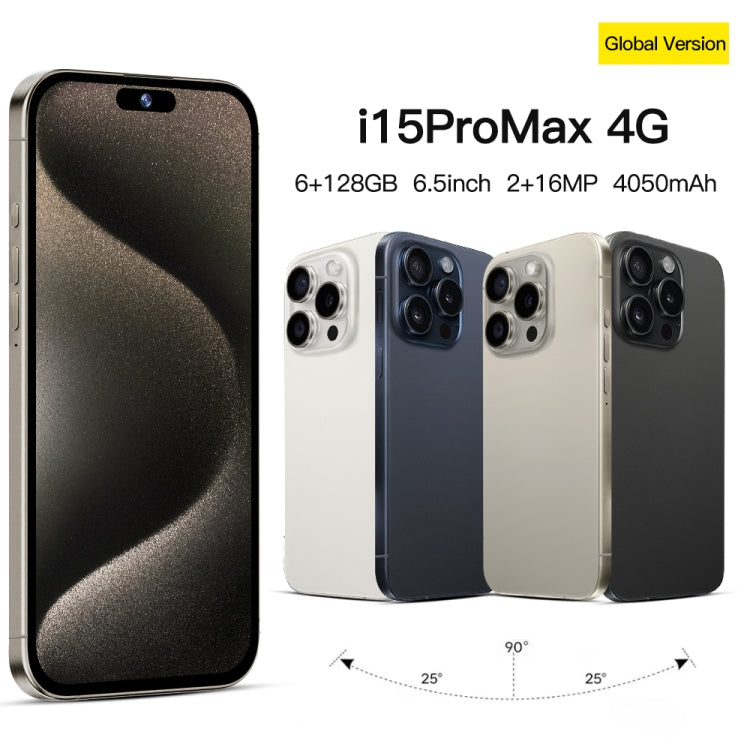 i15 Pro Max / Q5A, 6GB+128GB, 6.5 inch Screen, Face Identification, Android 10 MTK6762 Octa Core, OTG, NFC, Network: 4G, Dual SIM(Titanium Grey) -  by PMC TechLife | Online Shopping South Africa | PMC TechLife