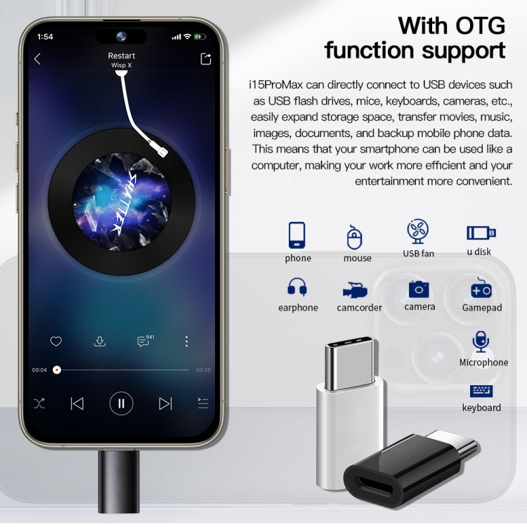 i15 Pro Max / Q5A, 6GB+128GB, 6.5 inch Screen, Face Identification, Android 10 MTK6762 Octa Core, OTG, NFC, Network: 4G, Dual SIM(Titanium Grey) -  by PMC TechLife | Online Shopping South Africa | PMC TechLife