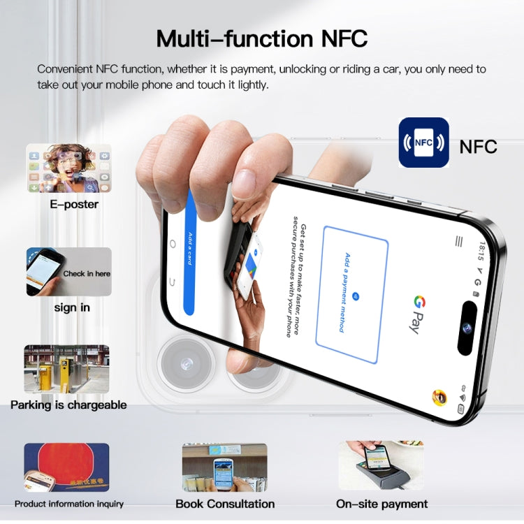 i15 Pro Max / Q5A, 6GB+128GB, 6.5 inch Screen, Face Identification, Android 10 MTK6762 Octa Core, OTG, NFC, Network: 4G, Dual SIM(Titanium Blue) -  by PMC TechLife | Online Shopping South Africa | PMC TechLife | Buy Now Pay Later Mobicred