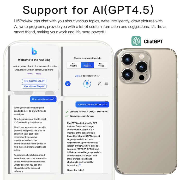 i15 Pro Max / Q5A, 6GB+128GB, 6.5 inch Screen, Face Identification, Android 10 MTK6762 Octa Core, OTG, NFC, Network: 4G, Dual SIM(Titanium Blue) -  by PMC TechLife | Online Shopping South Africa | PMC TechLife | Buy Now Pay Later Mobicred