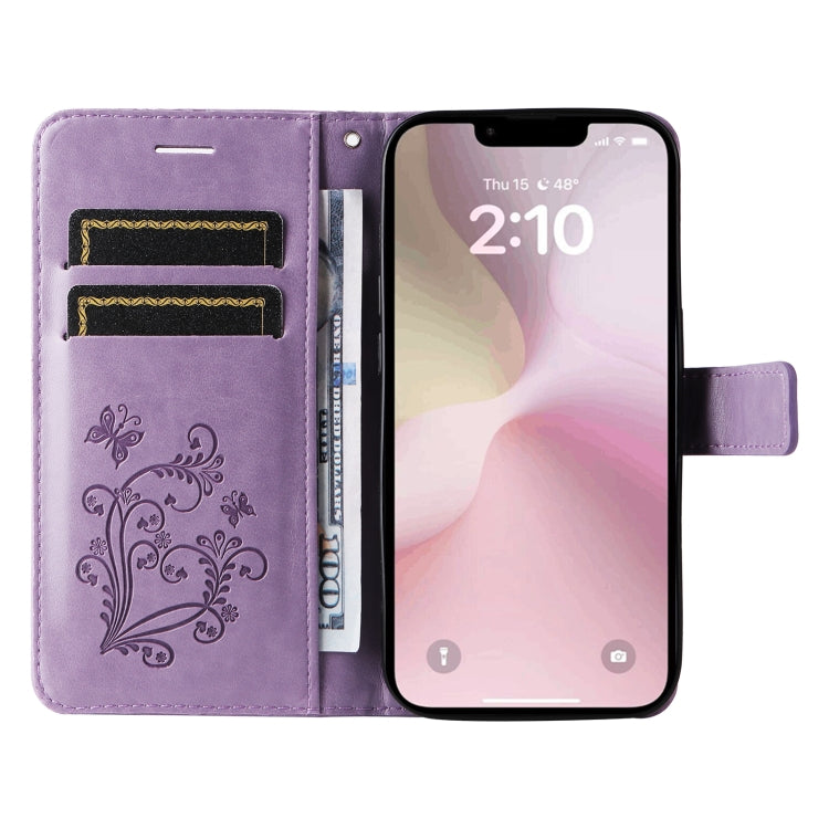 For iPhone 16e 3D Butterfly Embossed Pattern Flip Leather Phone Case(Purple) - free shipping - PMC TechLife - Order now!