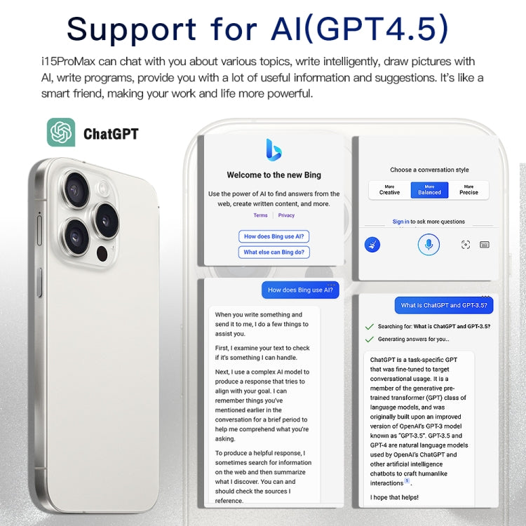 i15 Pro Max / Q5, 2GB+16GB, 6.5 inch Screen, Face Identification, Android 8.1 MTK6580P Quad Core, Network: 3G, Dual SIM(Titanium Grey) -  by PMC TechLife | Online Shopping South Africa | PMC TechLife