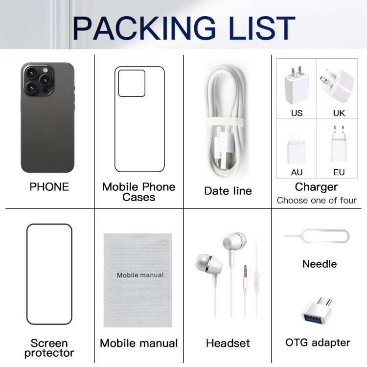 i15 Pro Max / Q5, 2GB+16GB, 6.5 inch Screen, Face Identification, Android 8.1 MTK6580P Quad Core, Network: 3G, Dual SIM(Titanium Grey) -  by PMC TechLife | Online Shopping South Africa | PMC TechLife