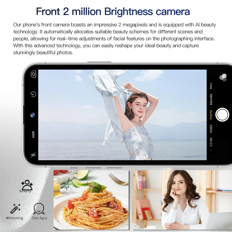 i15 Pro Max / Q5, 2GB+16GB, 6.5 inch Screen, Face Identification, Android 8.1 MTK6580P Quad Core, Network: 3G, Dual SIM(Titanium White) -  by PMC TechLife | Online Shopping South Africa | PMC TechLife