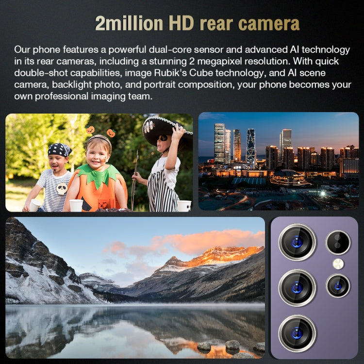 S24 Ultra / C24, 2GB+16GB, 6.8 inch Screen, Android 8.1 7731E Quad Core, Network: 3G, OTG, Dual SIM(Purple) -  by PMC TechLife | Online Shopping South Africa | PMC TechLife