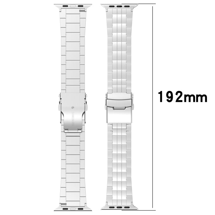 For Apple Watch 38mm Armor 5-bead Titanium Watch Band(Silver) - free shipping - PMC TechLife - Order now!