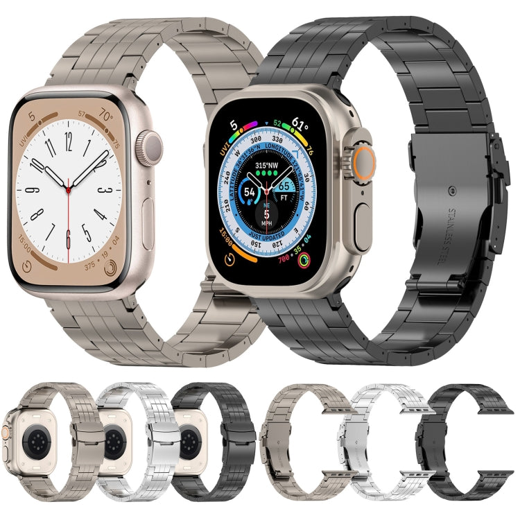 For Apple Watch 38mm Armor 5-bead Titanium Watch Band(Silver) - free shipping - PMC TechLife - Order now!