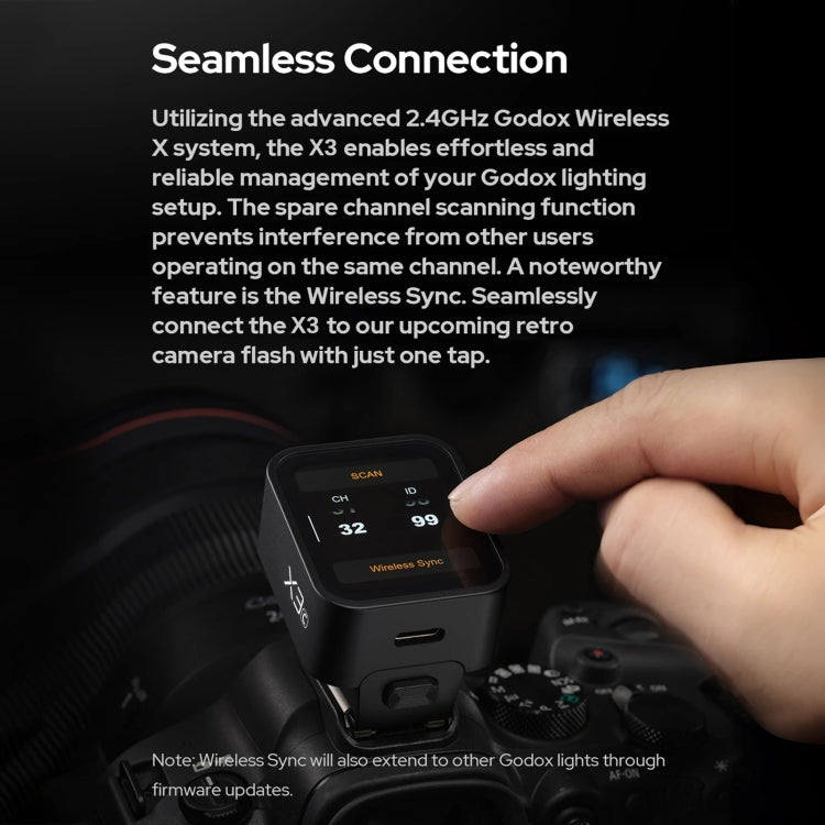 Godox X3 TTL Wireless Flash Trigger Touch Screen Flash Transmitter For FUJIFILM(Black) - free shipping - PMC TechLife - Order now!