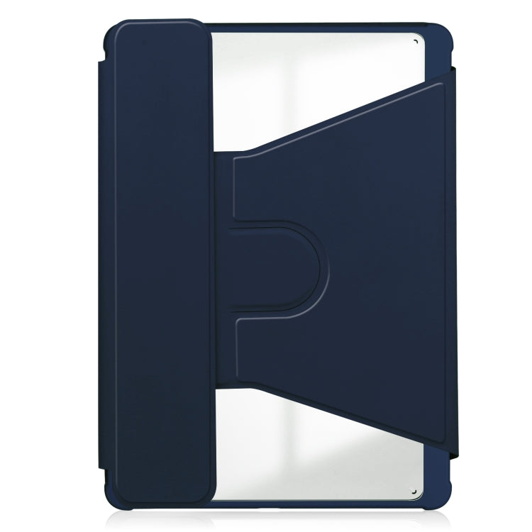 For iPad Air 13 2024 Transparent Rotation Smart Leather Tablet Case(Dark Blue) - iPad Air 13 2024 Cases by PMC TechLife | Online Shopping South Africa | PMC TechLife | Buy Now Pay Later Mobicred