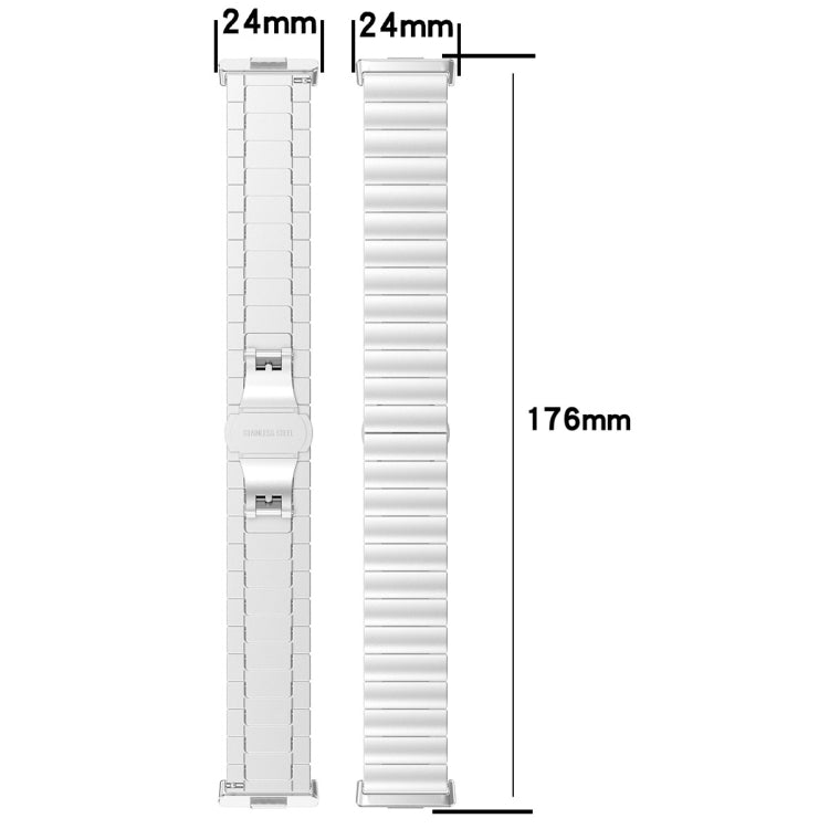 For Huawei Watch Fit3 One Bead Stainless Steel Watch Band(Silver) - free shipping - PMC TechLife - Order now!