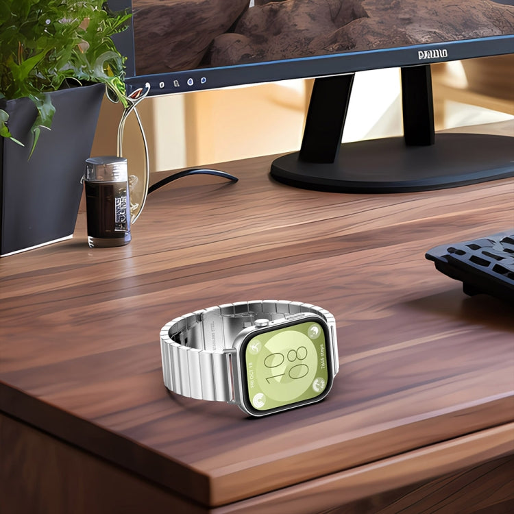 For Huawei Watch Fit3 One Bead Stainless Steel Watch Band(Gold) - free shipping - PMC TechLife - Order now!