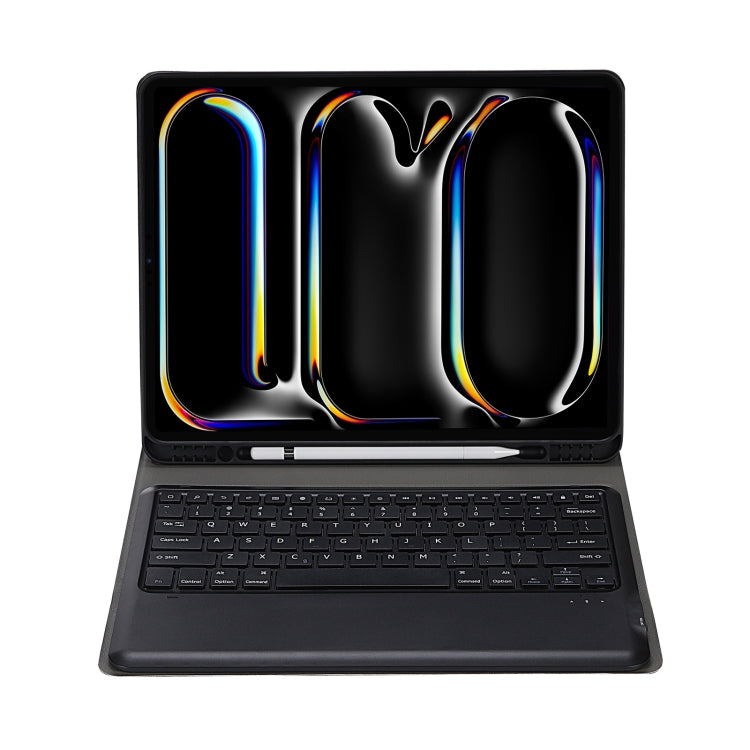 For iPad Pro 13 2024 A13B Detachable Ultra-Thin Bluetooth Keyboard Leather Tablet Case with Pen Slot(Black) - For iPad Pro by PMC TechLife | Online Shopping South Africa | PMC TechLife | Buy Now Pay Later Mobicred