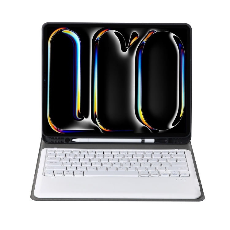 For iPad Pro 13 2024 A13B Detachable Ultra-Thin Bluetooth Keyboard Leather Tablet Case with Pen Slot(Rose Gold) - For iPad Pro by PMC TechLife | Online Shopping South Africa | PMC TechLife | Buy Now Pay Later Mobicred