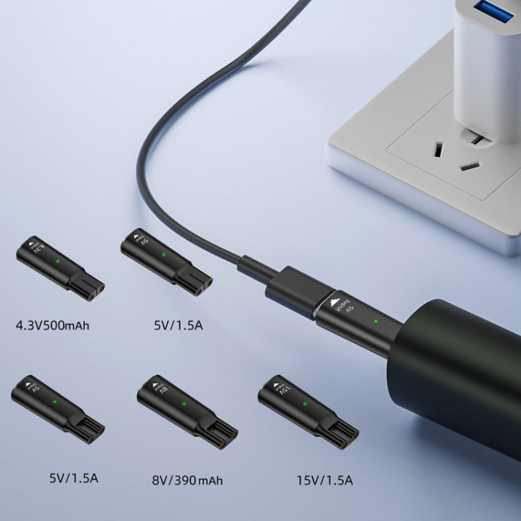 Shaver / Clipper Charging Adapter for Philips, Interface:Type-C to 4.3V Single Slot(Black) - Shavers Parts by PMC TechLife | Online Shopping South Africa | PMC TechLife | Buy Now Pay Later Mobicred