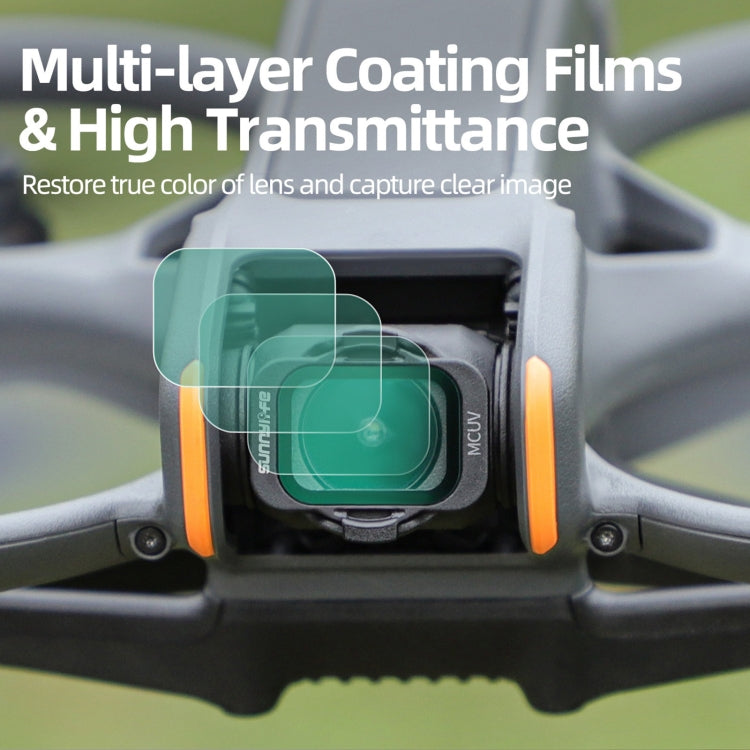 For DJI Avata 2 Sunnylife Camera Lens Filter, Filter:6 in 1 MCUV ND8/16/32/64/128 - Lens Filter by Sunnylife | Online Shopping South Africa | PMC TechLife | Buy Now Pay Later Mobicred