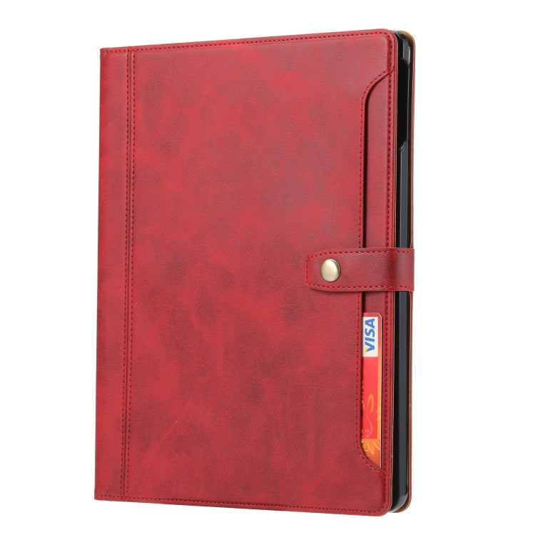 For iPad Pro 13 2024 Calf Texture Double Fold Clasp Horizontal Flip Leather Smart Tablet Case(Red) - iPad Pro 13 2024 Cases by PMC TechLife | Online Shopping South Africa | PMC TechLife | Buy Now Pay Later Mobicred