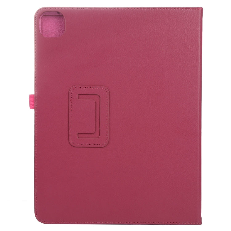 For iPad Air 11 2025 / 2024 Litchi Texture Solid Color Leather Tablet Case(Rose Red) - iPad Air 11 2025 / 2024 Cases by PMC TechLife | Online Shopping South Africa | PMC TechLife | Buy Now Pay Later Mobicred