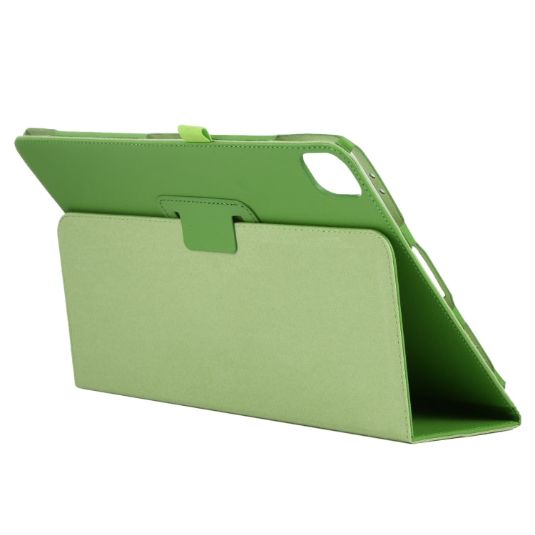 For iPad Air 11 2025 / 2024 Litchi Texture Solid Color Leather Tablet Case(Green) - iPad Air 11 2025 / 2024 Cases by PMC TechLife | Online Shopping South Africa | PMC TechLife | Buy Now Pay Later Mobicred