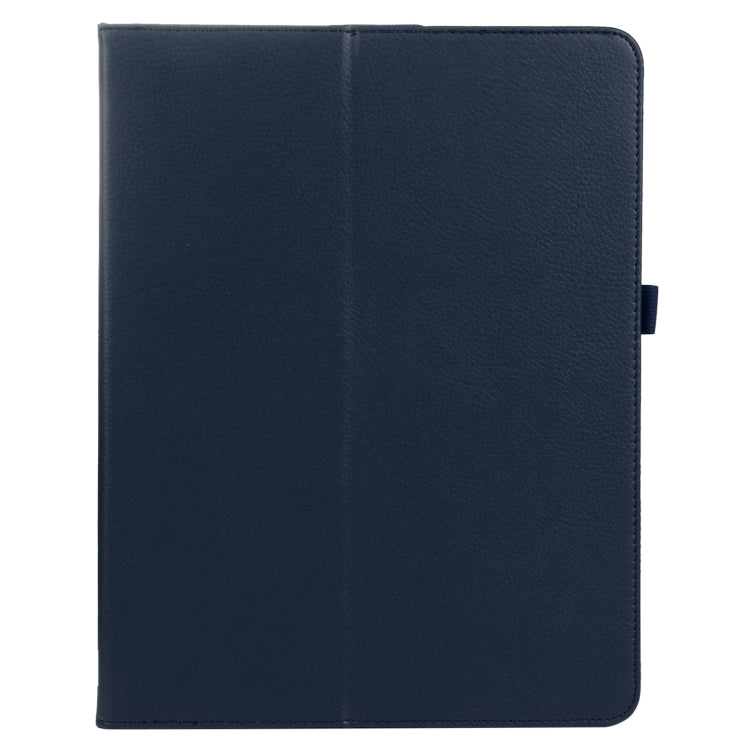 For iPad Air 11 2024 Litchi Texture Solid Color Leather Tablet Case(Dark Blue) - iPad Air 11 2024 Cases by PMC TechLife | Online Shopping South Africa | PMC TechLife | Buy Now Pay Later Mobicred