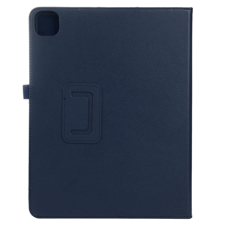 For iPad Air 11 2024 Litchi Texture Solid Color Leather Tablet Case(Dark Blue) - iPad Air 11 2024 Cases by PMC TechLife | Online Shopping South Africa | PMC TechLife | Buy Now Pay Later Mobicred