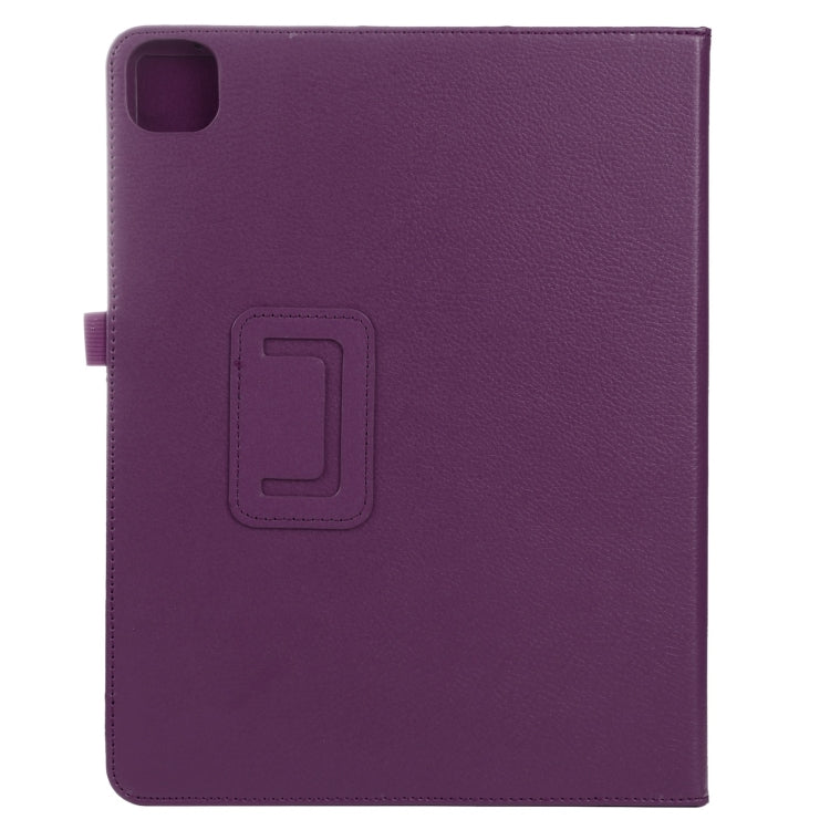 For iPad Air 11 2024 Litchi Texture Solid Color Leather Tablet Case(Purple) - iPad Air 11 2024 Cases by PMC TechLife | Online Shopping South Africa | PMC TechLife | Buy Now Pay Later Mobicred