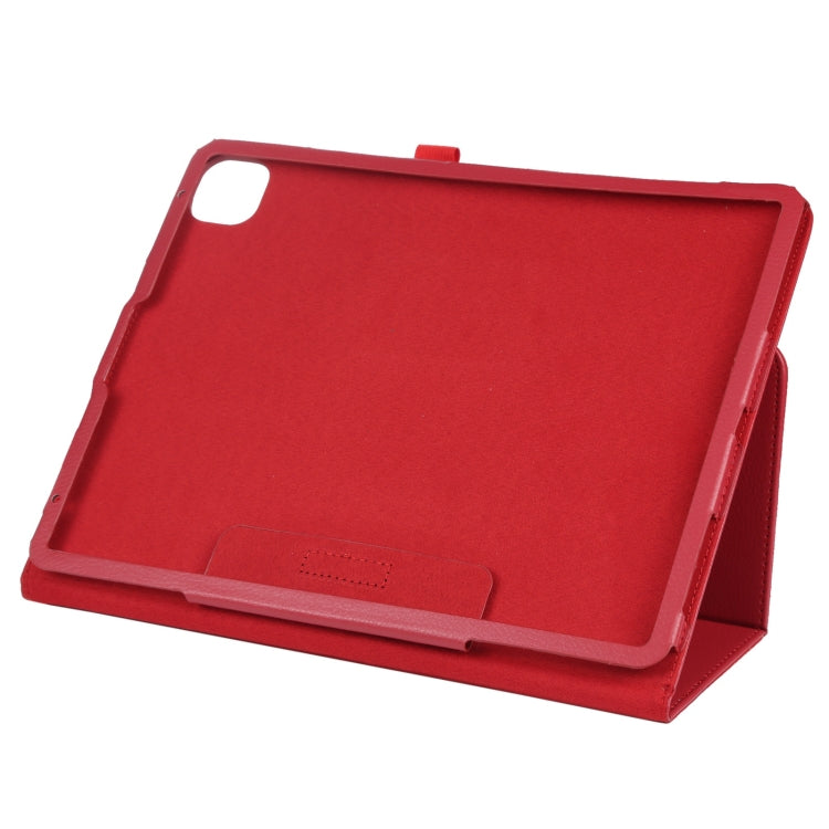 For iPad Air 11 2024 Litchi Texture Solid Color Leather Tablet Case(Red) - iPad Air 11 2024 Cases by PMC TechLife | Online Shopping South Africa | PMC TechLife | Buy Now Pay Later Mobicred