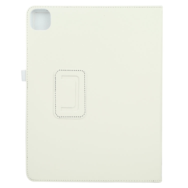 For iPad Air 11 2024 Litchi Texture Solid Color Leather Tablet Case(White) - iPad Air 11 2024 Cases by PMC TechLife | Online Shopping South Africa | PMC TechLife | Buy Now Pay Later Mobicred