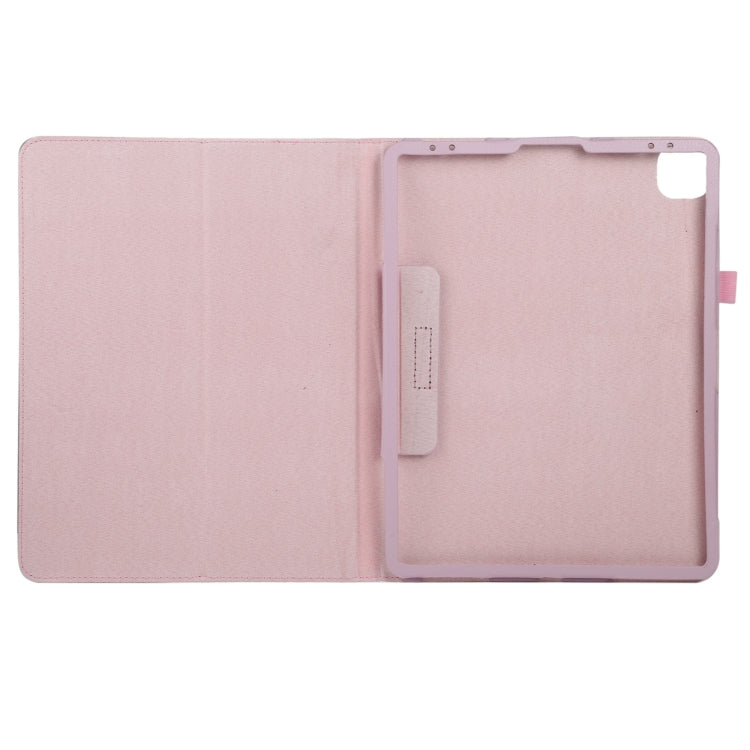 For iPad Air 11 2024 Litchi Texture Solid Color Leather Tablet Case(Pink) - iPad Air 11 2024 Cases by PMC TechLife | Online Shopping South Africa | PMC TechLife | Buy Now Pay Later Mobicred