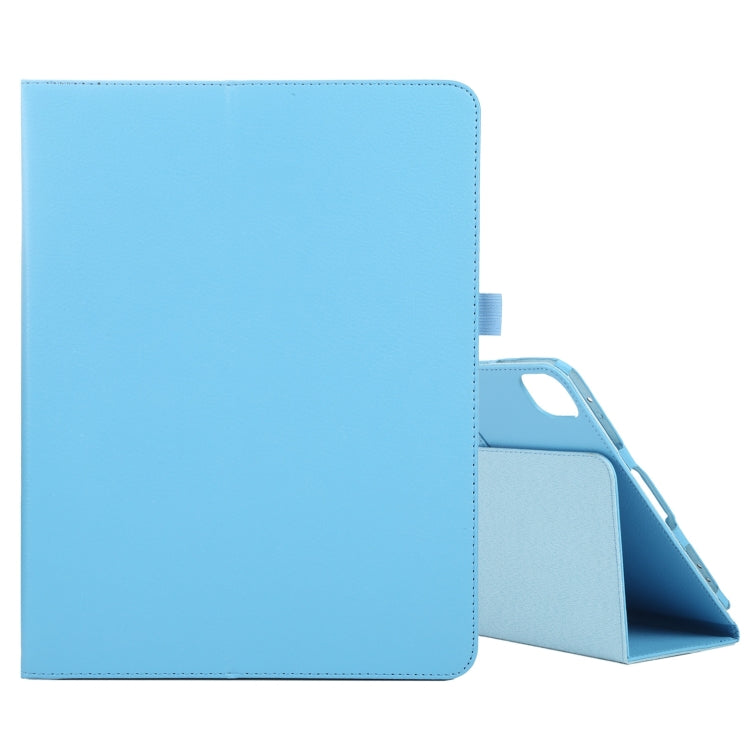 For iPad Air 11 2024 Litchi Texture Solid Color Leather Tablet Case(Sky Blue) - iPad Air 11 2024 Cases by PMC TechLife | Online Shopping South Africa | PMC TechLife | Buy Now Pay Later Mobicred