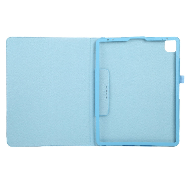 For iPad Air 11 2024 Litchi Texture Solid Color Leather Tablet Case(Sky Blue) - iPad Air 11 2024 Cases by PMC TechLife | Online Shopping South Africa | PMC TechLife | Buy Now Pay Later Mobicred