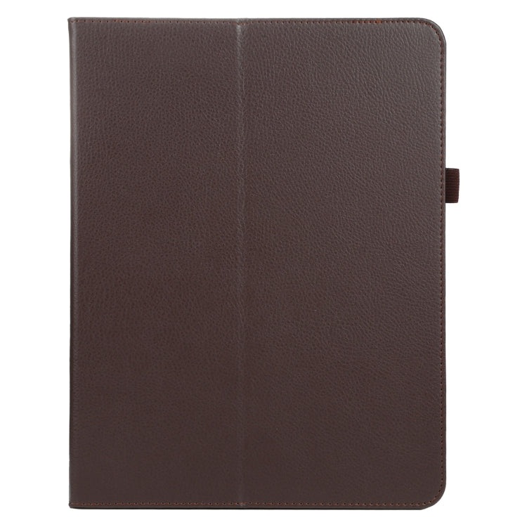 For iPad Air 11 2025 / 2024 Litchi Texture Solid Color Leather Tablet Case(Brown) - iPad Air 11 2025 / 2024 Cases by PMC TechLife | Online Shopping South Africa | PMC TechLife | Buy Now Pay Later Mobicred