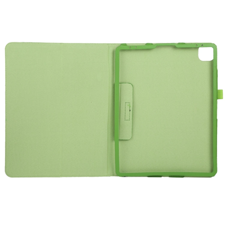 For iPad Pro 13 2024 Litchi Texture Solid Color Leather Tablet Case(Green) - iPad Pro 13 2024 Cases by PMC TechLife | Online Shopping South Africa | PMC TechLife | Buy Now Pay Later Mobicred