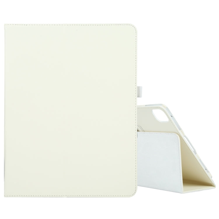 For iPad Pro 13 2024 Litchi Texture Solid Color Leather Tablet Case(White) - iPad Pro 13 2024 Cases by PMC TechLife | Online Shopping South Africa | PMC TechLife | Buy Now Pay Later Mobicred