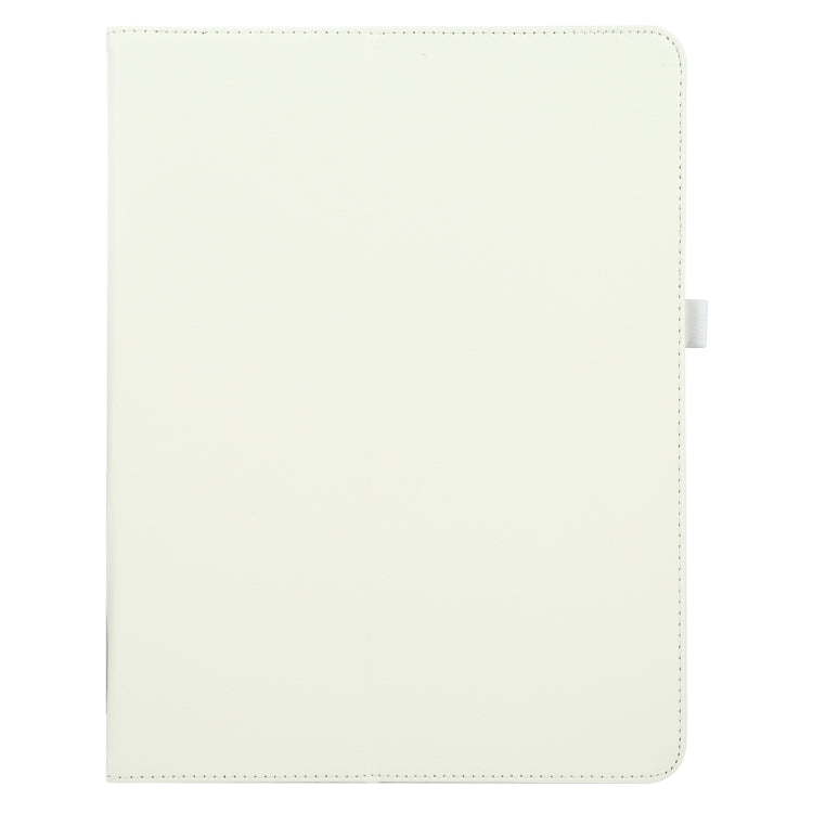 For iPad Pro 13 2024 Litchi Texture Solid Color Leather Tablet Case(White) - iPad Pro 13 2024 Cases by PMC TechLife | Online Shopping South Africa | PMC TechLife | Buy Now Pay Later Mobicred