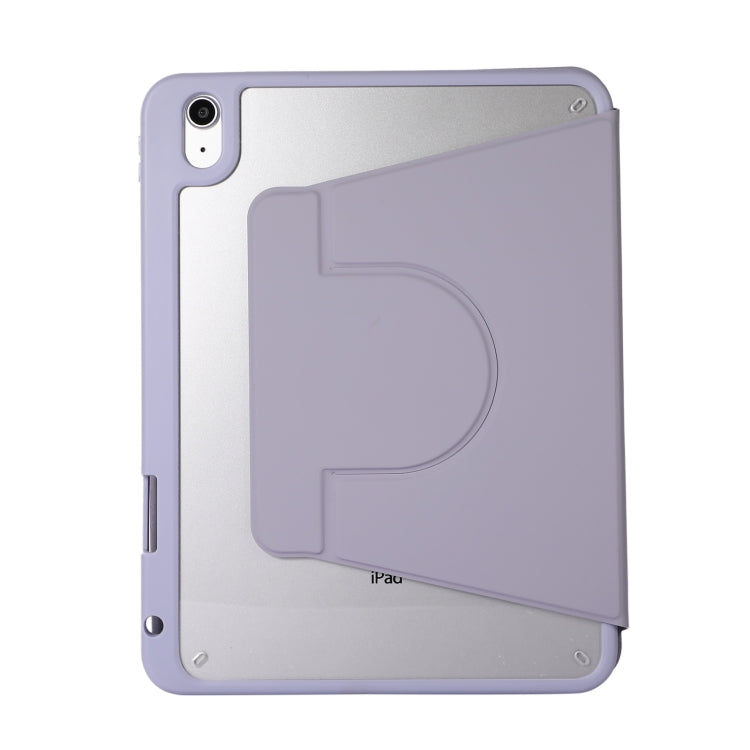 For iPad Pro 11 2024 2 in 1 Acrylic Split Rotating Leather Tablet Case(Lavender) - iPad Pro 11 2024 Cases by PMC TechLife | Online Shopping South Africa | PMC TechLife | Buy Now Pay Later Mobicred
