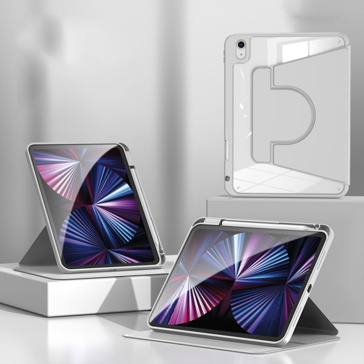 For iPad Pro 13 2024 2 in 1 Acrylic Split Rotating Leather Tablet Case(Grey) - iPad Pro 13 2024 Cases by PMC TechLife | Online Shopping South Africa | PMC TechLife | Buy Now Pay Later Mobicred