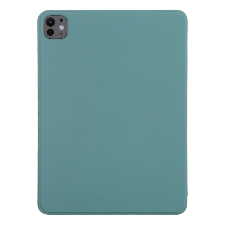 For iPad Pro 13 2024 Double-sided Clip Non-buckle Magnetic PU Smart Tablet Case(Green) - iPad Air 13 2024 Cases by PMC TechLife | Online Shopping South Africa | PMC TechLife | Buy Now Pay Later Mobicred