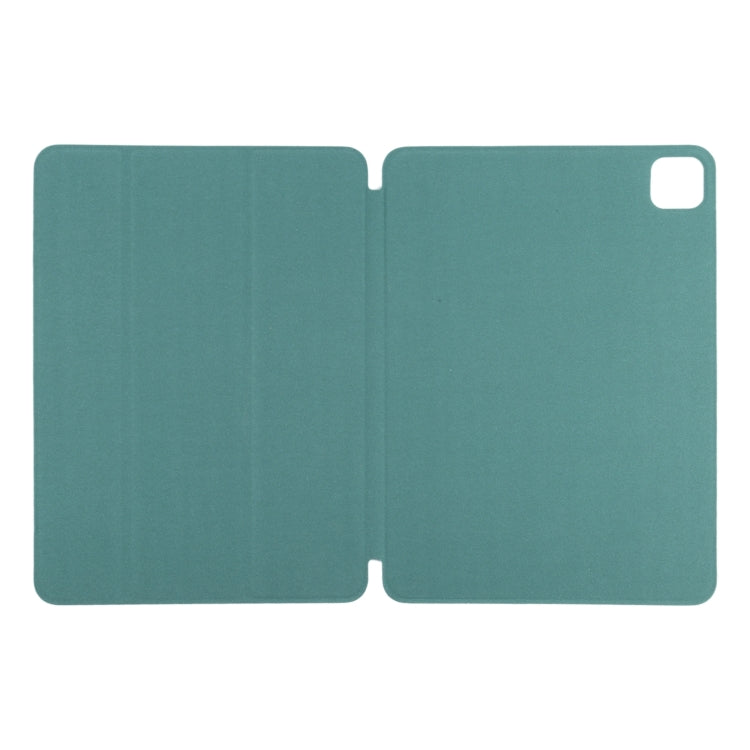 For iPad Pro 13 2024 Double-sided Clip Non-buckle Magnetic PU Smart Tablet Case(Green) - iPad Air 13 2024 Cases by PMC TechLife | Online Shopping South Africa | PMC TechLife | Buy Now Pay Later Mobicred