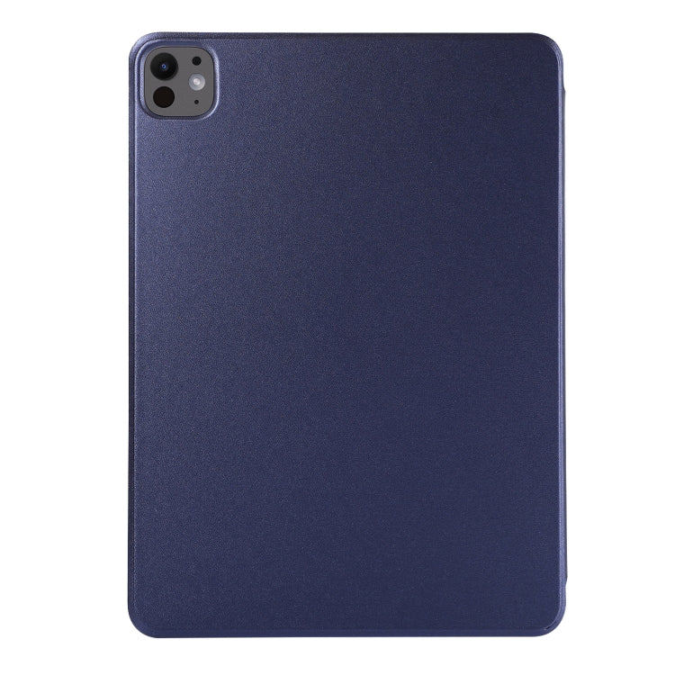 For iPad Pro 13 2024 Double-sided Clip Non-buckle Magnetic PU Smart Tablet Case(Dark Blue) - iPad Air 13 2025 / 2024 Cases by PMC TechLife | Online Shopping South Africa | PMC TechLife | Buy Now Pay Later Mobicred