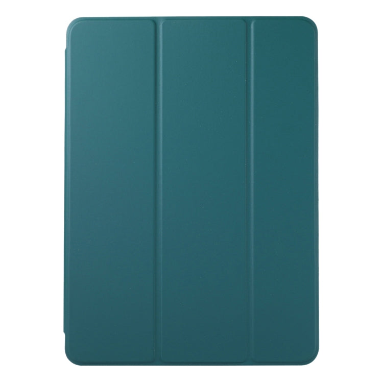 For iPad Air 11 2025 / 2024 Double-sided Clip Non-buckle Magnetic PU Smart Tablet Case(Dark Green) - iPad Air 11 2025 / 2024 Cases by PMC TechLife | Online Shopping South Africa | PMC TechLife | Buy Now Pay Later Mobicred